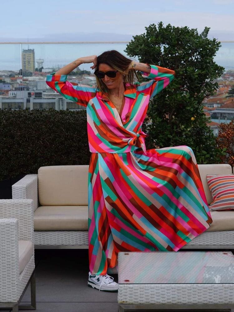 conjunto falda y blusa