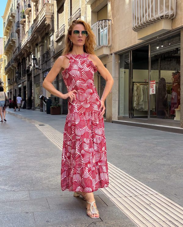 Vestido valeria teja
